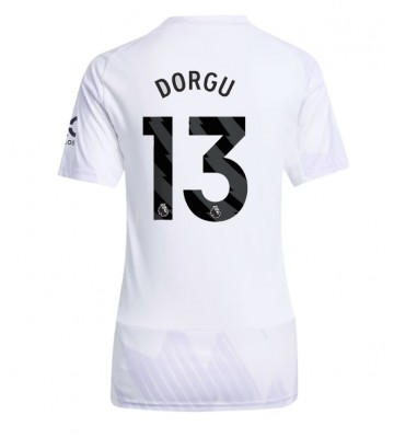 Manchester United Patrick Dorgu #13 Replika Bortatröja Damer 2025-26 Kortärmad